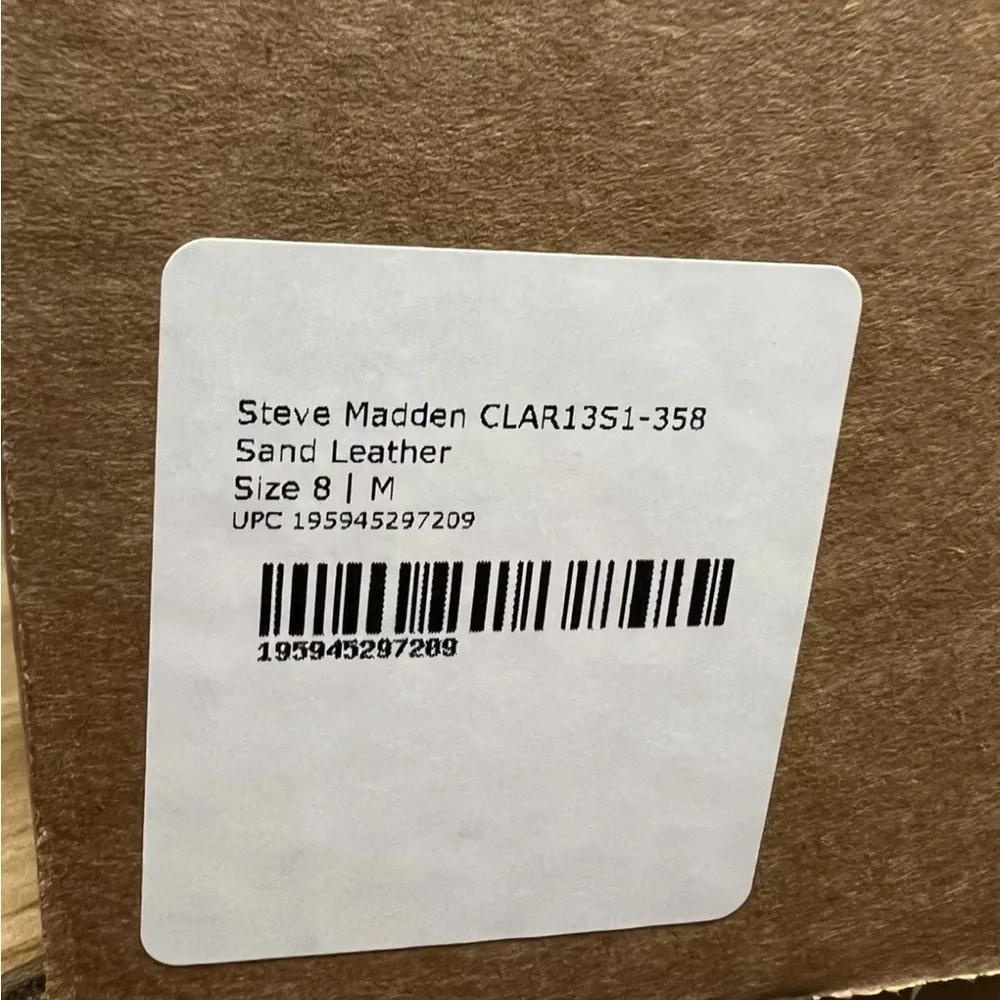 Steve Madden Womens Clarisa Boot Sand Leather Size 8 M